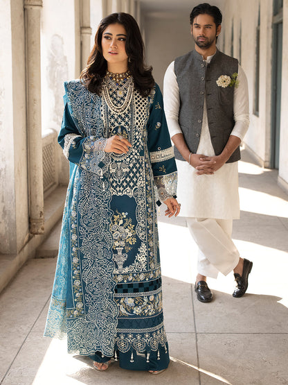 Mahnur | Mahrukh Luxury Lawn 24 | SERENE - House Of Anaya