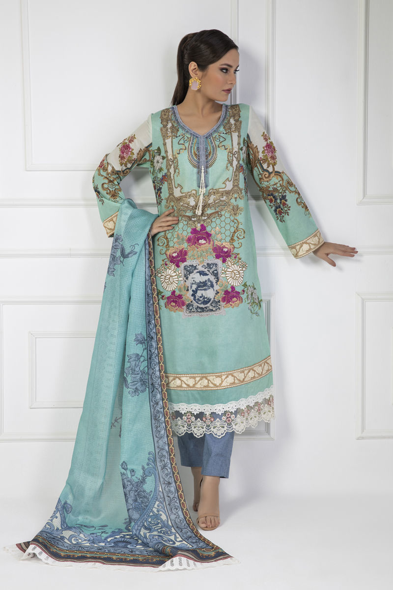 Shamaeel Ansari | Lawn 24 | LV112 - House Of Anaya