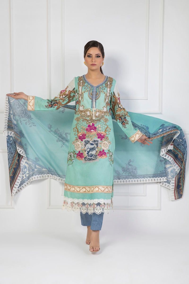 Shamaeel Ansari | Lawn 24 | LV112 - House Of Anaya
