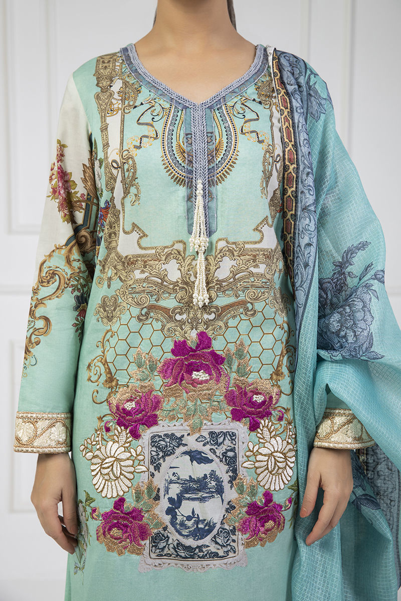 Shamaeel Ansari | Lawn 24 | LV112 - House Of Anaya