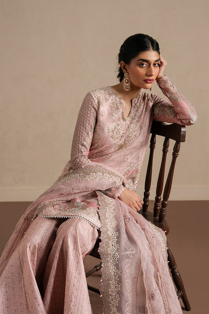 Ayzel Silsila Peach Straight Shirt Pakistani Designer Dresses