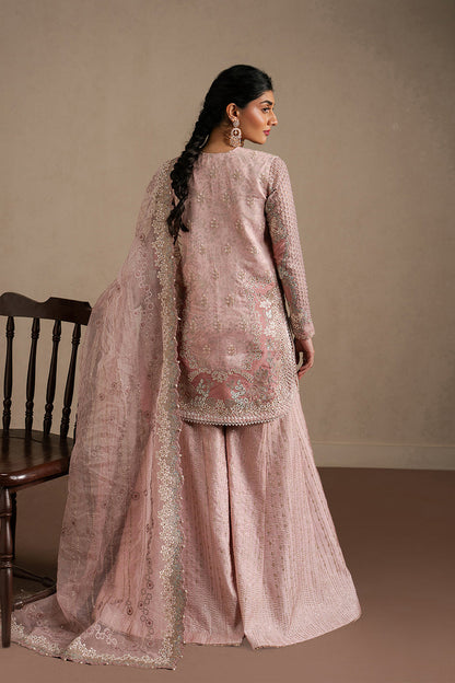 Ayzel Silsila Peach Straight Shirt Pakistani Designer Dresses