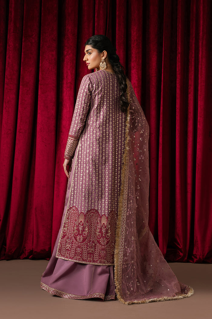 Ayzel Humnishin Mauve Panelled Anarkali Pakistani Designer Dresses