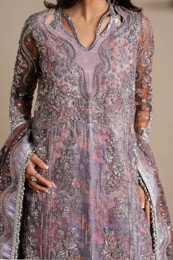 Ayzel Maujood Lilac Long Shirt Pakistani Designer Dresses