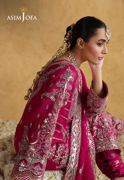 Asim Jofa | Ishq e Eid | AJULN-21 Embroidered Chiffon  3 Pcs
