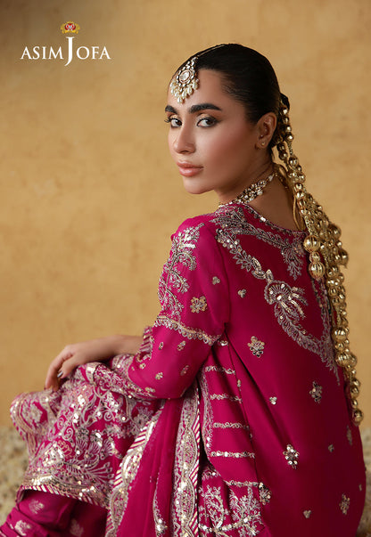 Asim Jofa | Ishq e Eid | AJULN-21 Embroidered Chiffon  3 Pcs