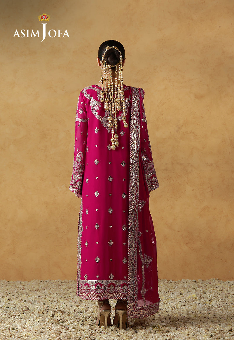 Asim Jofa | Ishq e Eid | AJULN-21 Embroidered Chiffon  3 Pcs