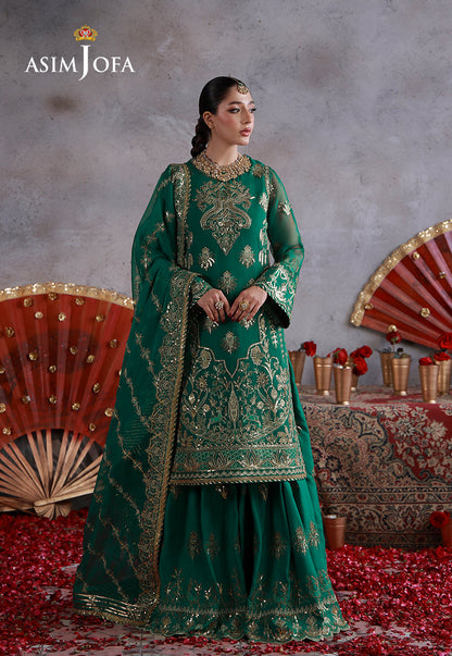 Asim Jofa | Ishq e Eid | AJULN-16 Embroidered Chiffon 3 Pcs
