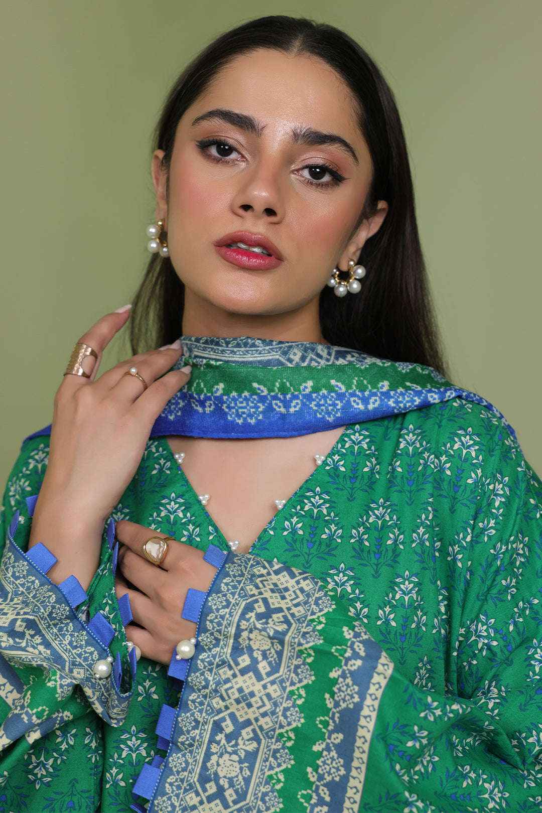 Zellbury | Unstitched 3 Piece Lawn | Shirt Shalwar Dupatta - 1697 - Libasekhas