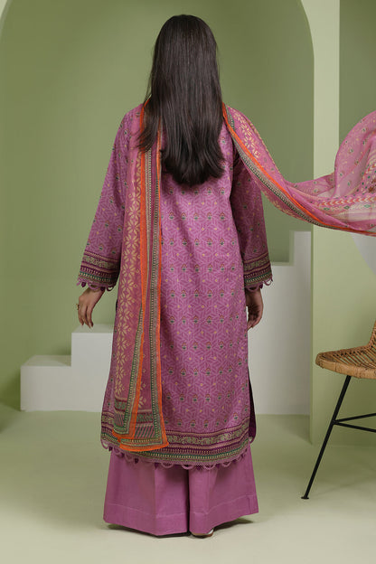Zellbury | Unstitched 3 Piece Lawn | Shirt Shalwar Dupatta - 1718 - Libasekhas