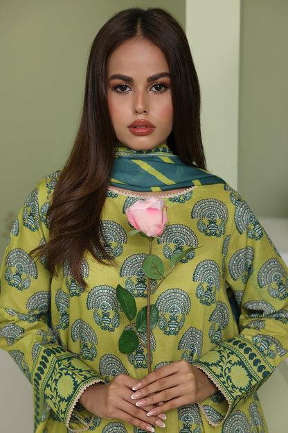 Zellbury | Unstitched 3 Piece Lawn | Shirt Shalwar Dupatta - 1720 - Libasekhas