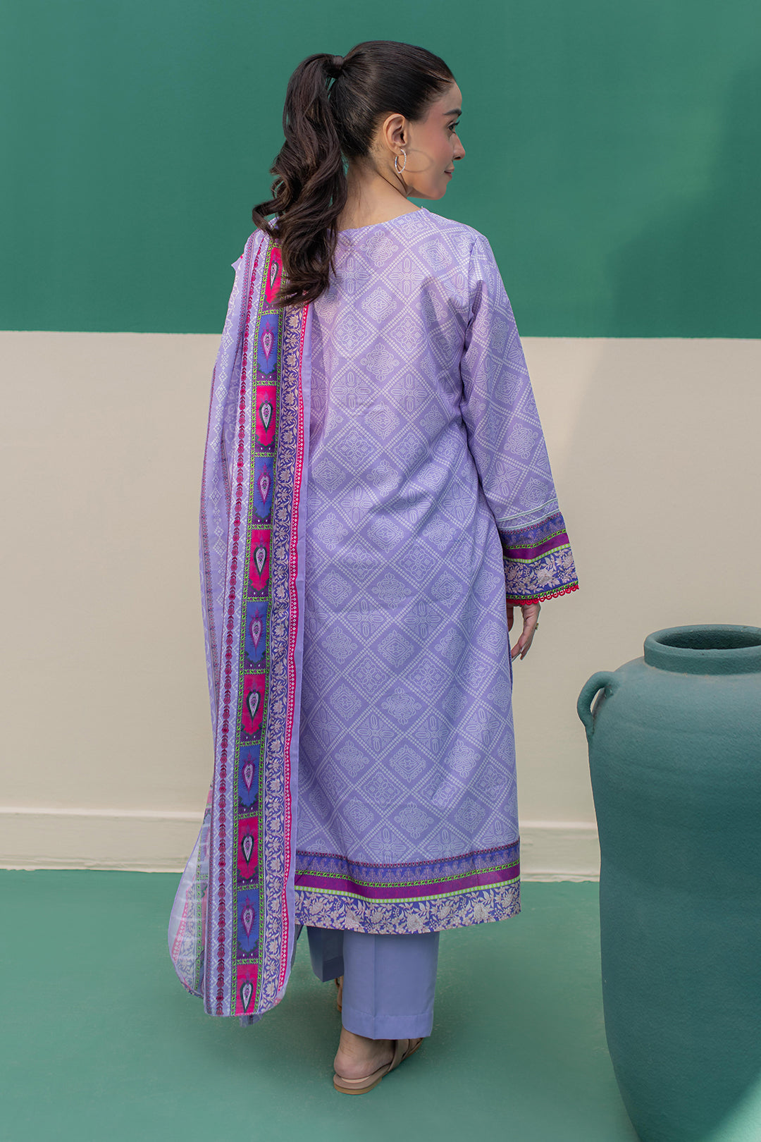 Zellbury | Summer Pret | Kurta Dupatta Trouser - 2828 - Libasekhas