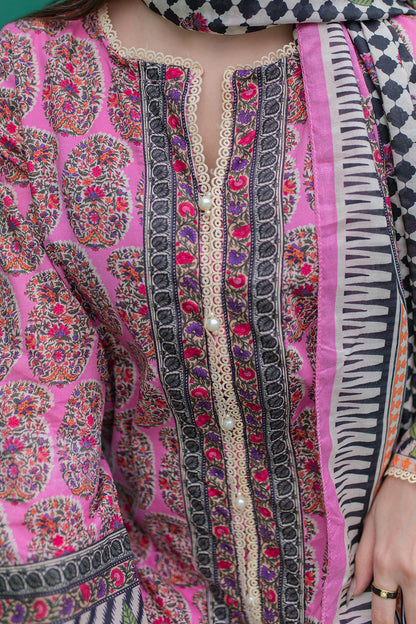 Zellbury | Summer Pret | Kurta Dupatta Trouser - 2830 - Libasekhas