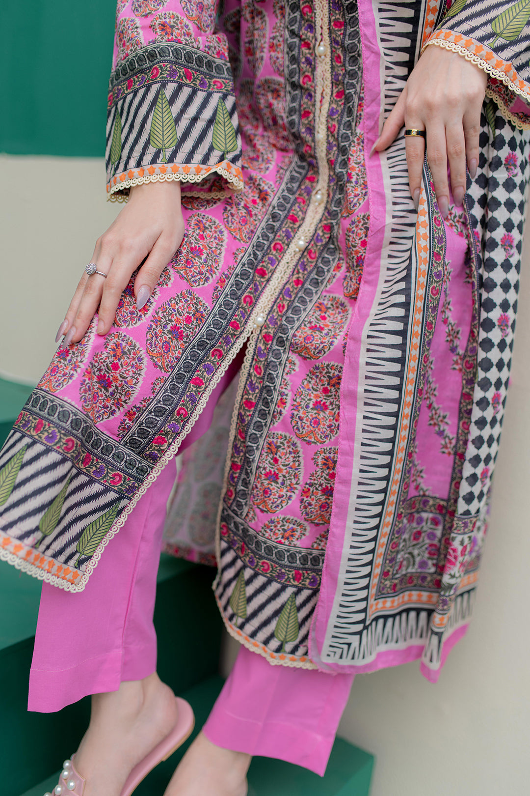 Zellbury | Summer Pret | Kurta Dupatta Trouser - 2830 - Libasekhas