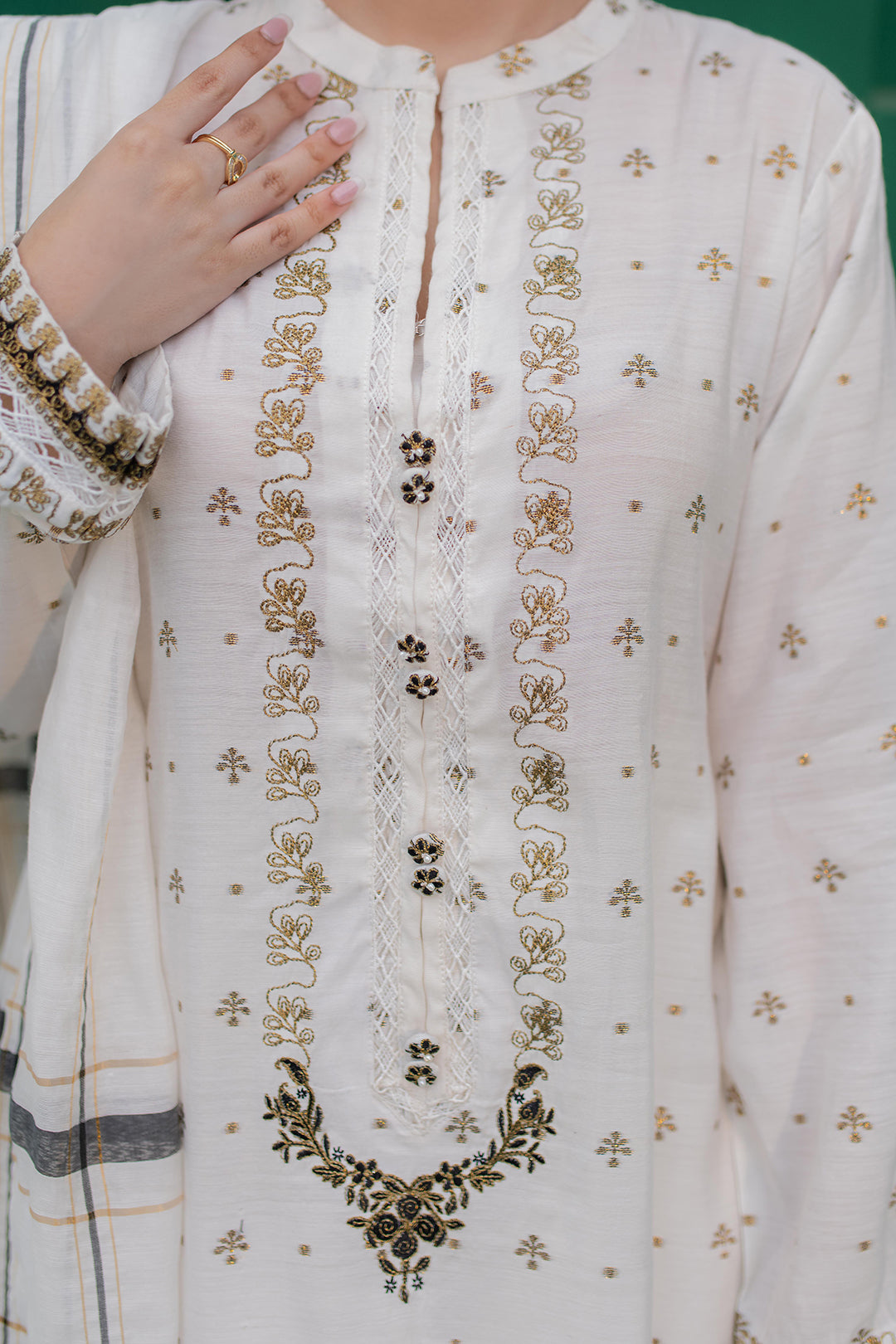 Zellbury | Summer Pret | Embroidered Kurta Dupatta - 1978 - Libasekhas