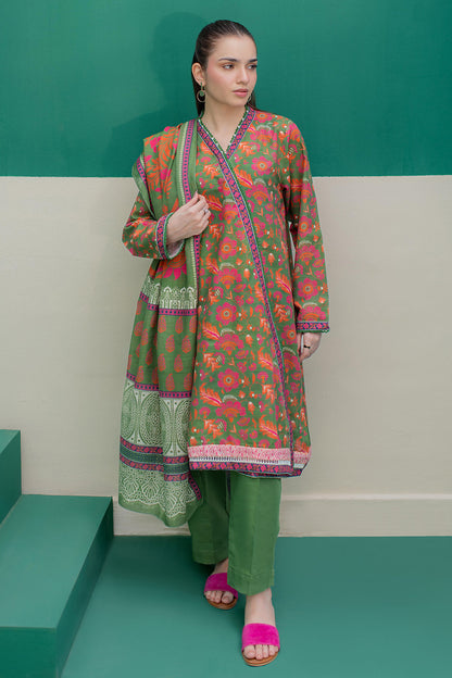 Zellbury | Winter Pret | Kurta Dupatta Trouser - 3088 - Libasekhas