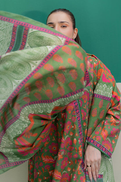 Zellbury | Winter Pret | Kurta Dupatta Trouser - 3088 - Libasekhas