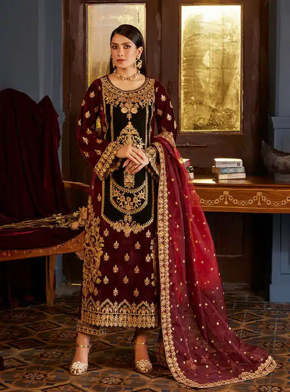 Zainab Chottani | Luxury Velvet Collection 23 | Ziba - House Of Anaya