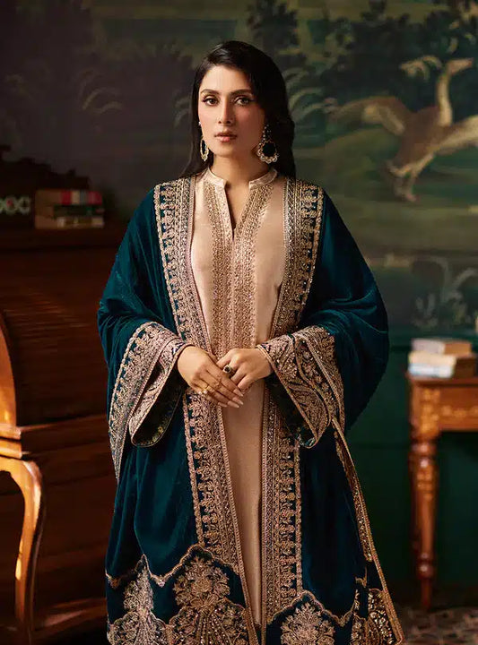 Zainab Chottani | Luxury Velvet Collection 23 | Amber - House Of Anaya