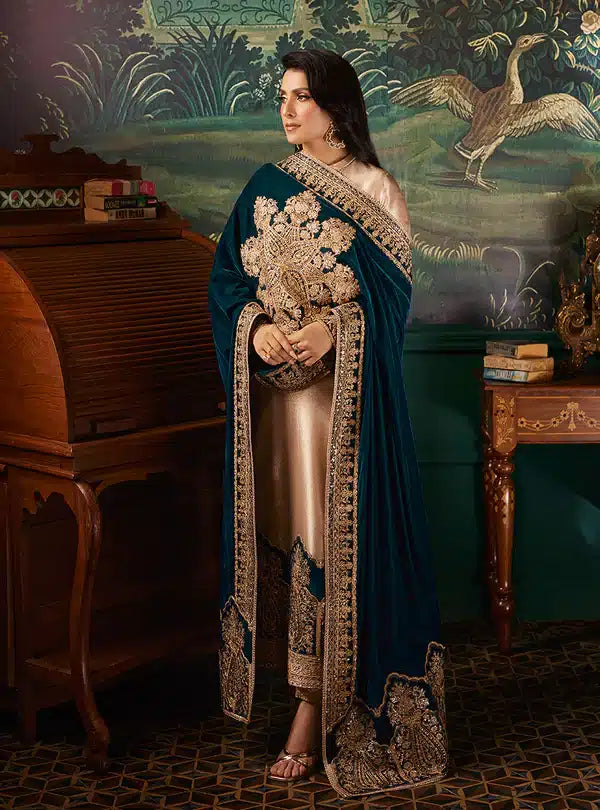 Zainab Chottani | Luxury Velvet Collection 23 | Amber - House Of Anaya
