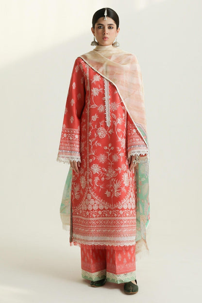 Zara Shahjahan | Luxury Lawn 24 | MAHI-1A - House Of Anaya