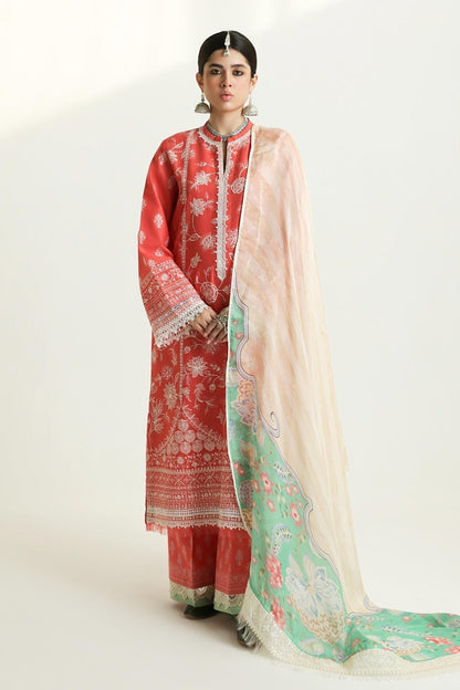 Zara Shahjahan | Luxury Lawn 24 | MAHI-1A - House Of Anaya