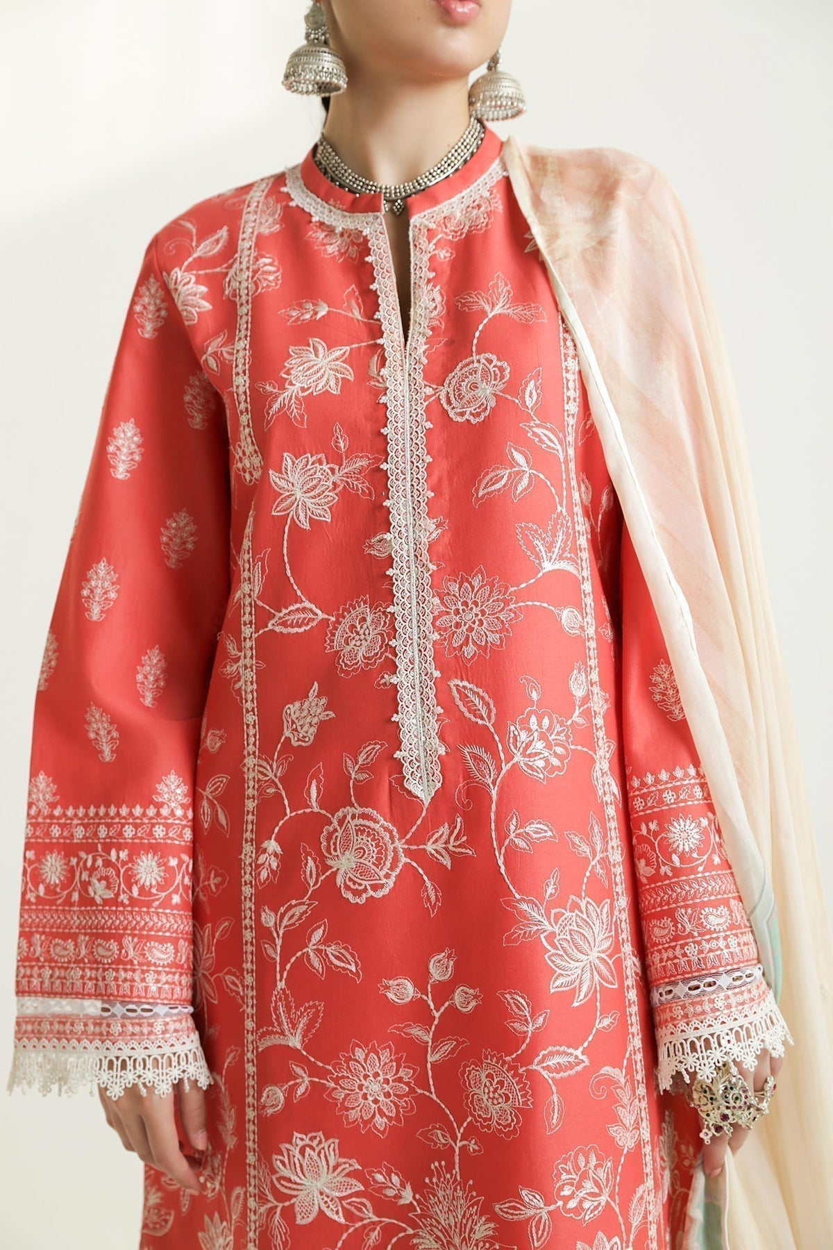 Zara Shahjahan | Luxury Lawn 24 | MAHI-1A - House Of Anaya