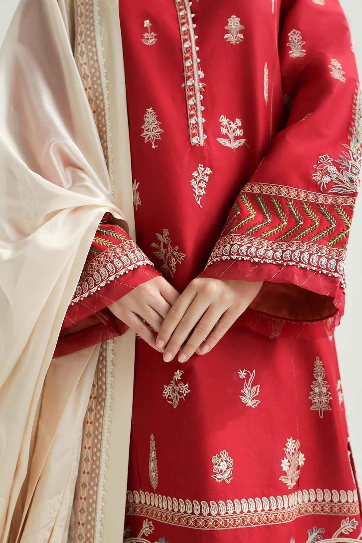 Zara Shahjahan | Luxury Lawn 24 | MYRA-14A - House Of Anaya