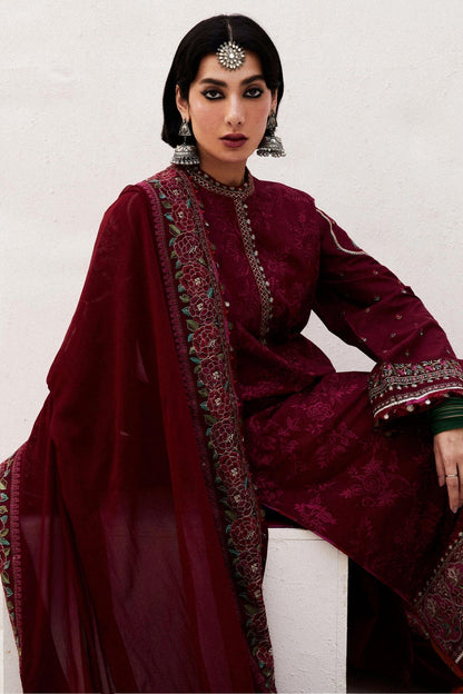 Zara Shahjahan | Luxury Lawn 24 | PARSA-9A - House Of Anaya