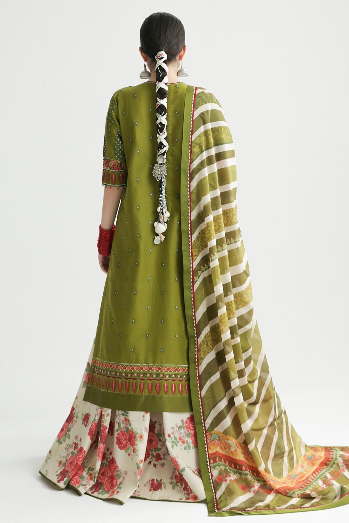 Zara Shahjahan | Luxury Lawn 24 | AAINA-8B - House Of Anaya