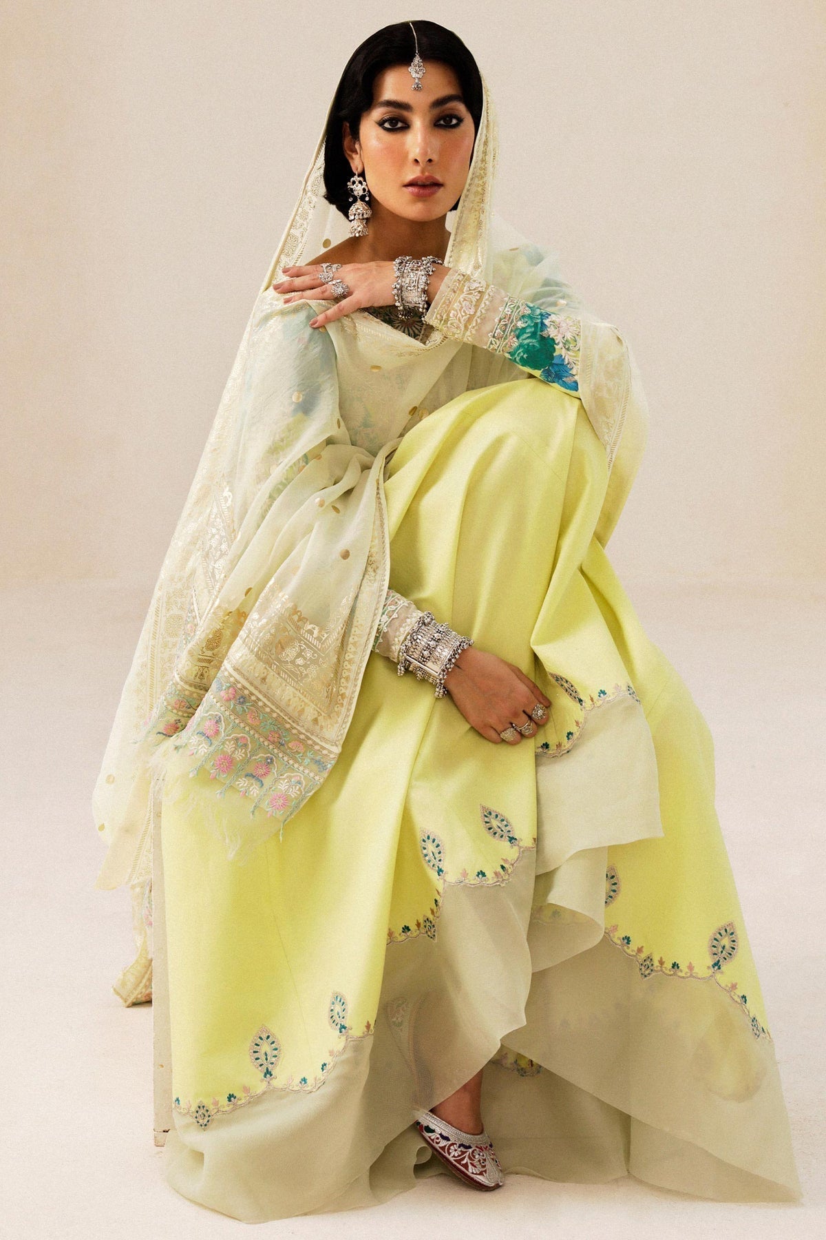 Zara Shahjahan | Luxury Lawn 24 | PHOOL KARI-13A - House Of Anaya