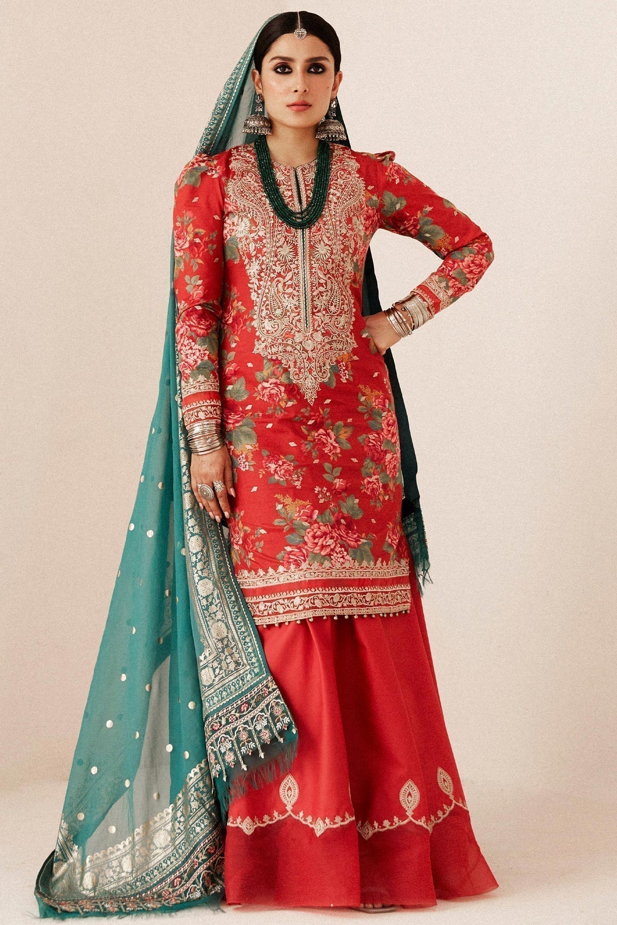 Zara Shahjahan | Luxury Lawn 24 | PHOOL KARI-13B - House Of Anaya