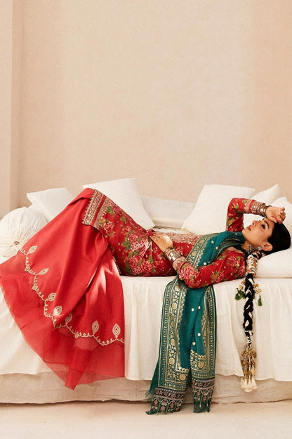 Zara Shahjahan | Luxury Lawn 24 | PHOOL KARI-13B - House Of Anaya