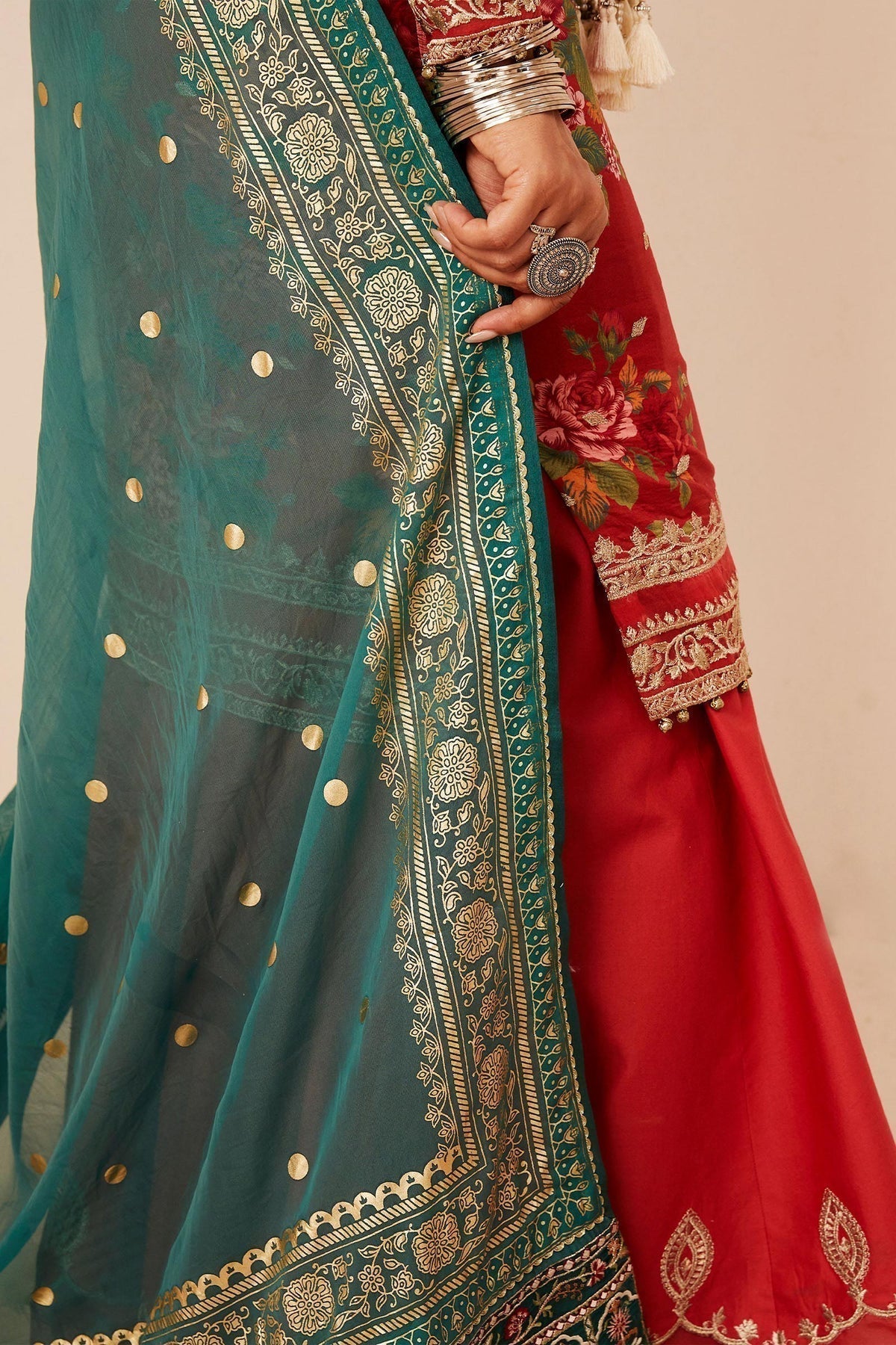 Zara Shahjahan | Luxury Lawn 24 | PHOOL KARI-13B - House Of Anaya