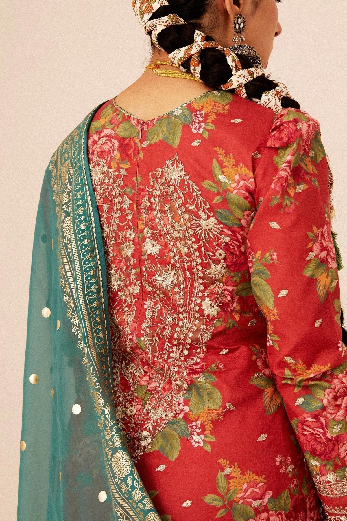 Zara Shahjahan | Luxury Lawn 24 | PHOOL KARI-13B - House Of Anaya