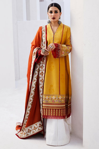 Zara Shahjahan | Luxury Lawn 24 | SANDAL-10A - House Of Anaya