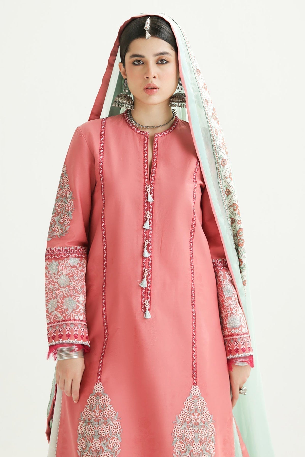 Zara Shahjahan | Luxury Lawn 24 | SANDAL-10B - House Of Anaya