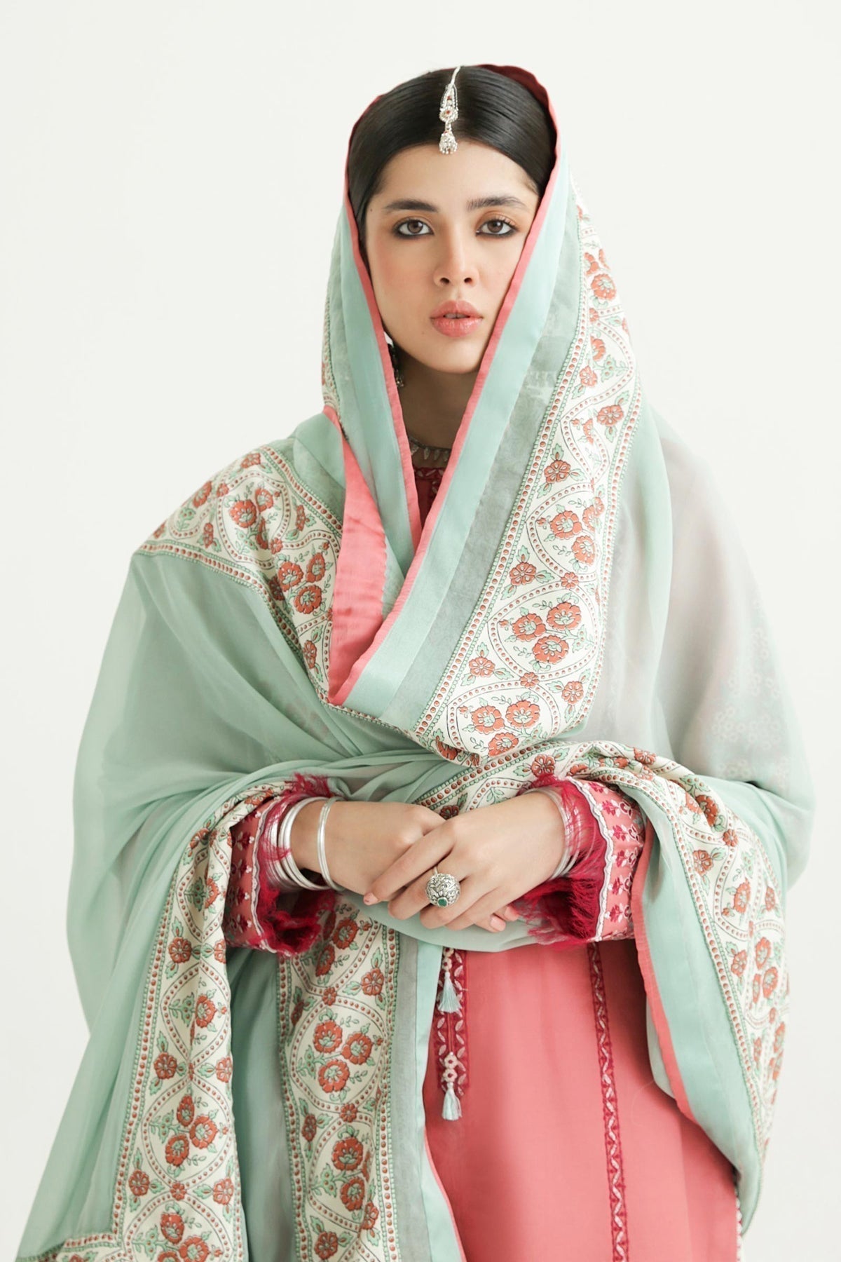 Zara Shahjahan | Luxury Lawn 24 | SANDAL-10B - House Of Anaya