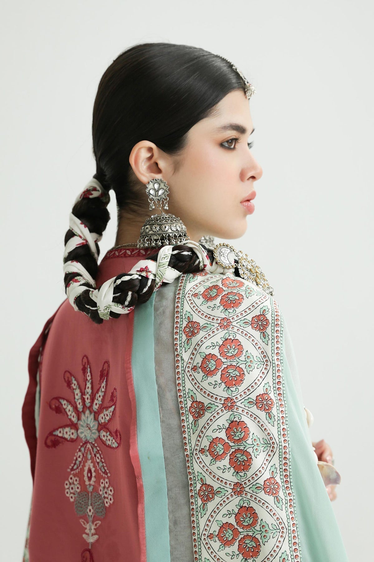 Zara Shahjahan | Luxury Lawn 24 | SANDAL-10B - House Of Anaya