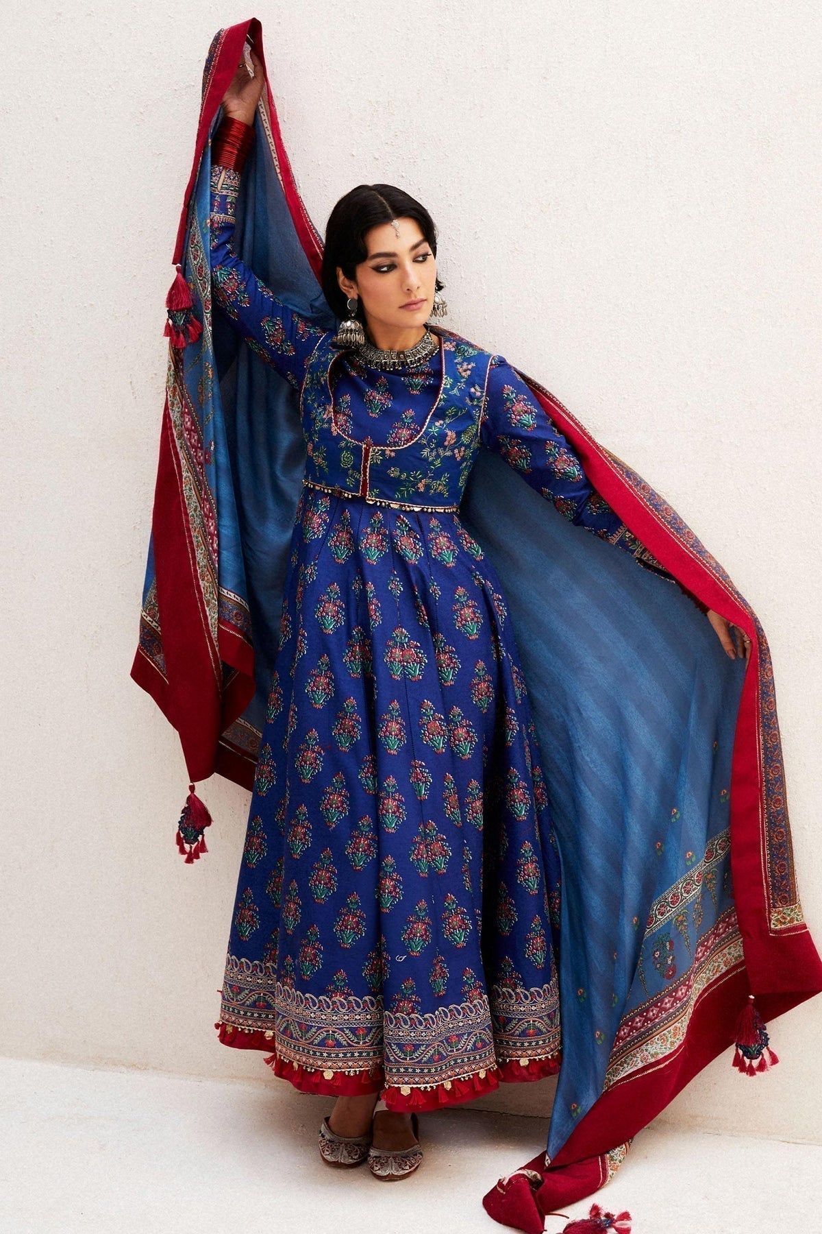 Zara Shahjahan | Luxury Lawn 24 | ANARKALI-11A - House Of Anaya