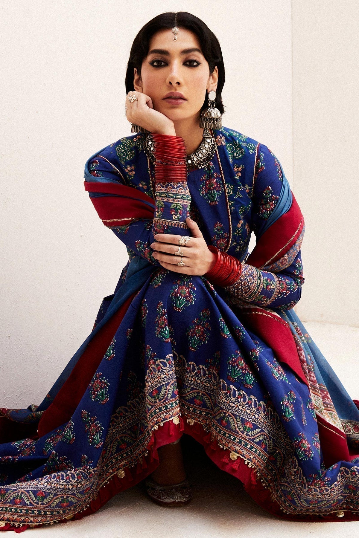 Zara Shahjahan | Luxury Lawn 24 | ANARKALI-11A - House Of Anaya