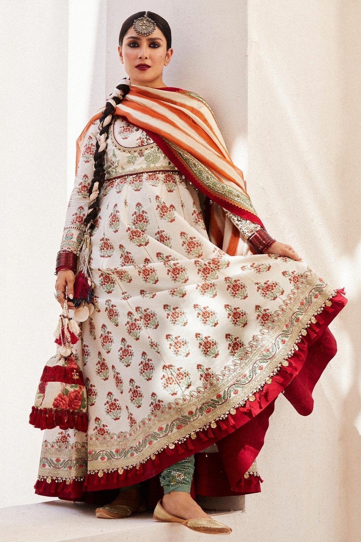 Zara Shahjahan | Luxury Lawn 24 | ANARKALI-11B - House Of Anaya