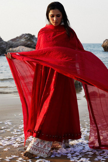 Zara Shahjahan | Luxury Lawn 24 | DEENA-12A - House Of Anaya