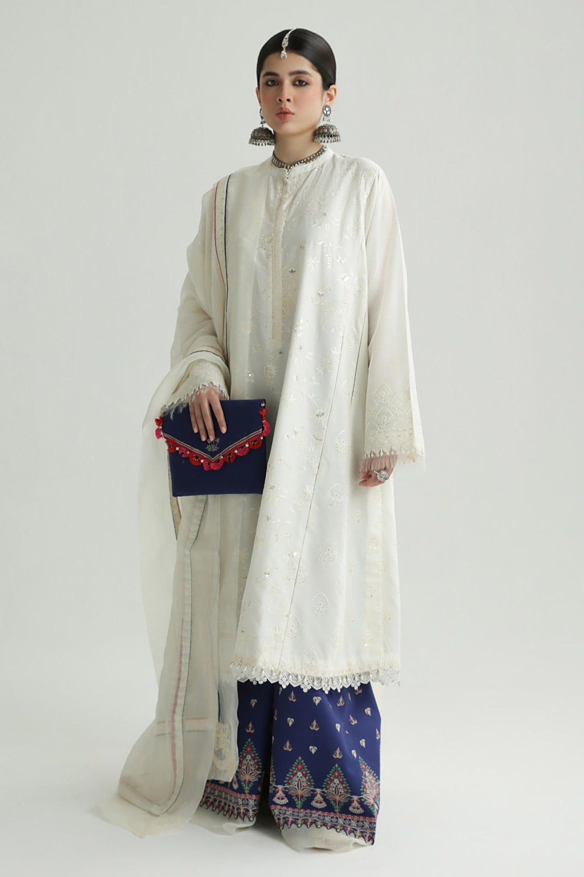 Zara Shahjahan | Luxury Lawn 24 | DEENA-12B - House Of Anaya