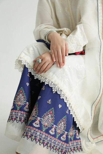 Zara Shahjahan | Luxury Lawn 24 | DEENA-12B - House Of Anaya