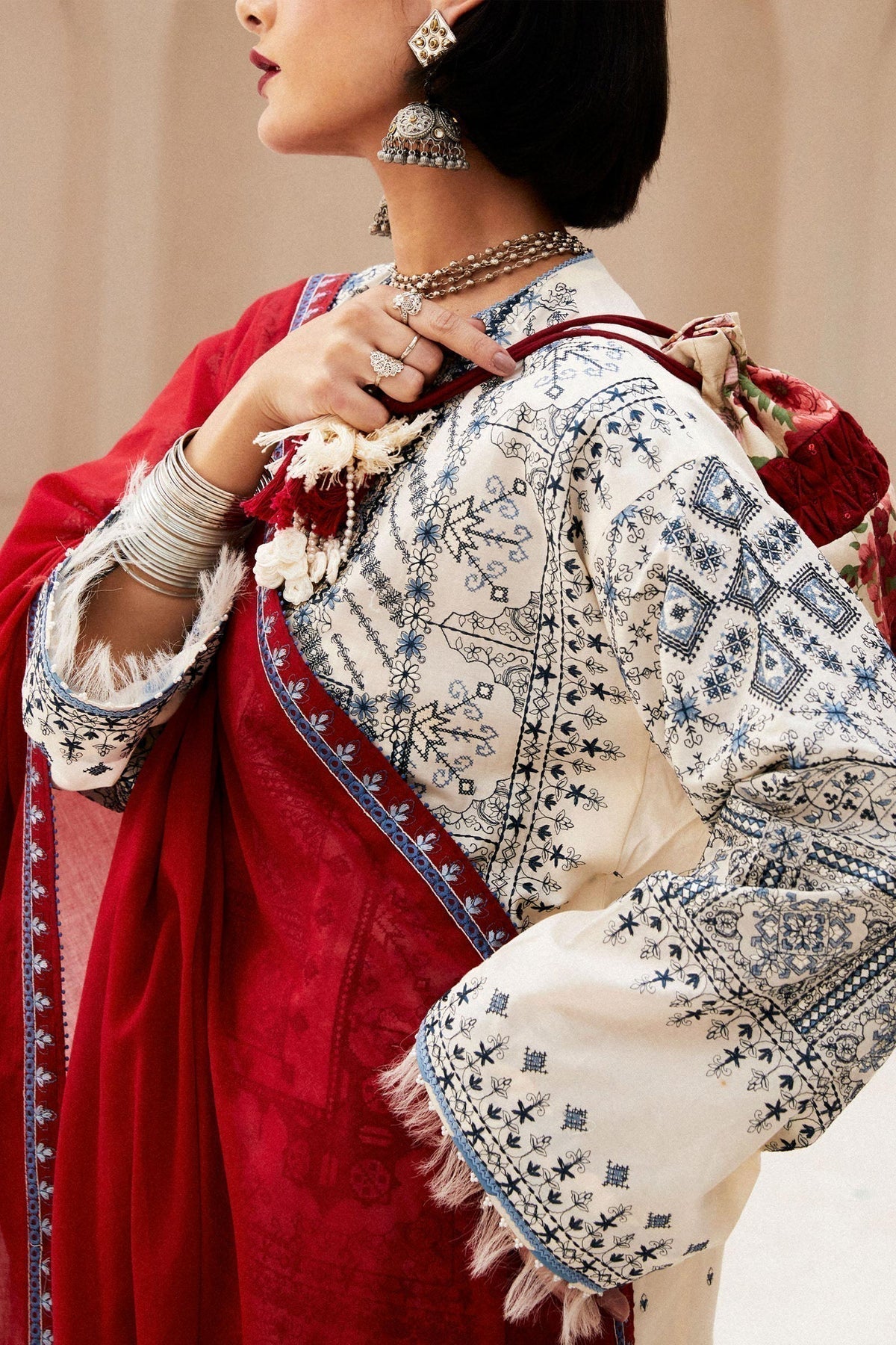 Zara Shahjahan | Luxury Lawn 24 | DIYA-2A - House Of Anaya