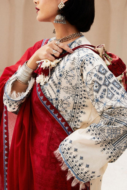Zara Shahjahan | Luxury Lawn 24 | DIYA-2A - House Of Anaya