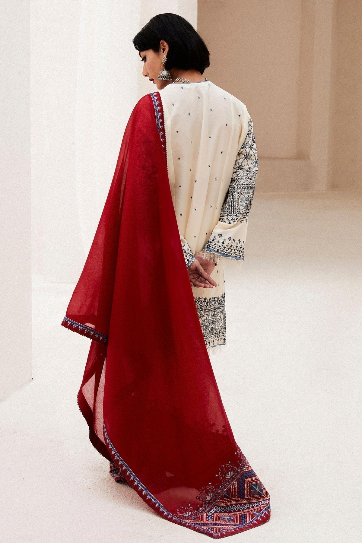 Zara Shahjahan | Luxury Lawn 24 | DIYA-2A - House Of Anaya