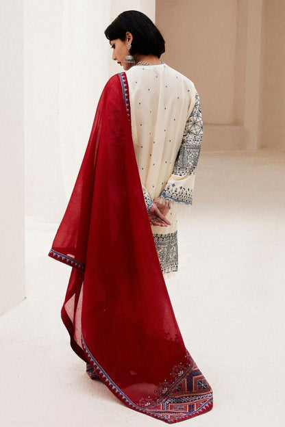 Zara Shahjahan | Luxury Lawn 24 | DIYA-2A - House Of Anaya