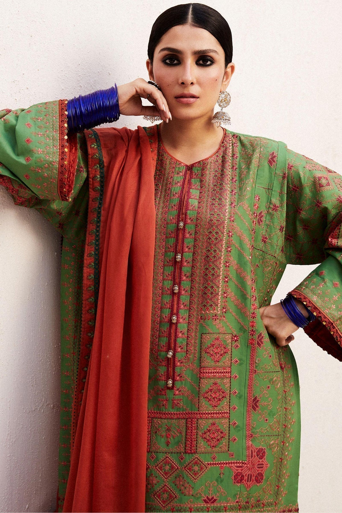 Zara Shahjahan | Luxury Lawn 24 | DIYA-2B - House Of Anaya